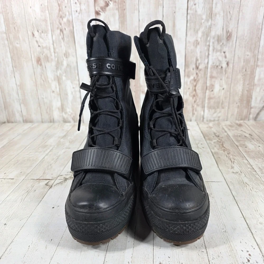 Converse Chuck Taylor All Star GR82 Black Platform Boots 563468C Womens 6.5
